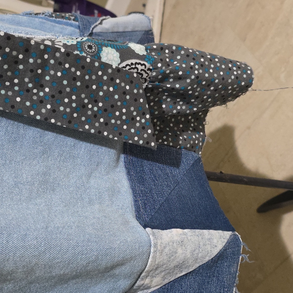 Upcycled Molly Made It  skirt with polka-dots and flowers - Picture 11 of 13